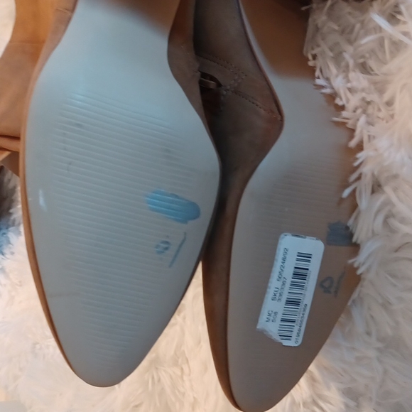 NEW STEVE MADDEN NINNY BOOTS 10M LONG TALL KNEE LENGHT BLOCK CHUNKY HEEL BROWN - Picture 11 of 15